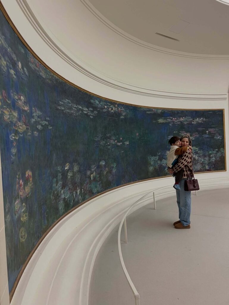 Morning light inside Monet Water Lilies gallery