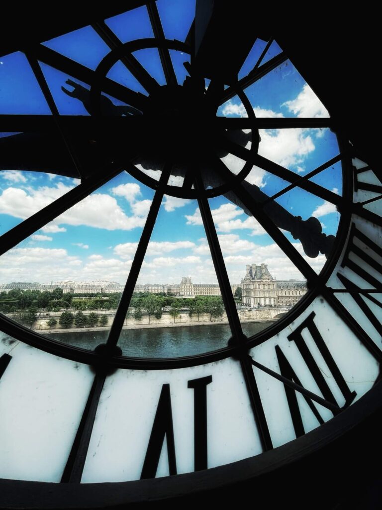 Morning light through the famous clock window at Musée d'Orsay
