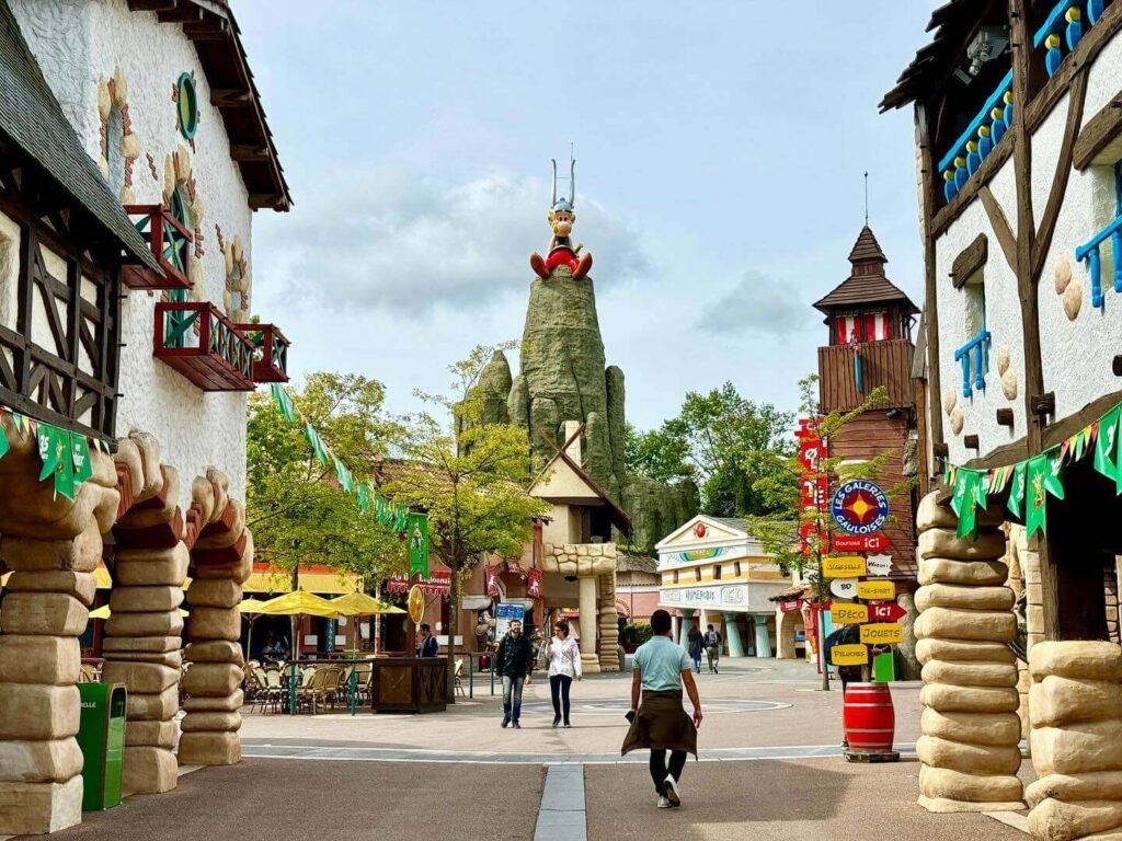 Main entrance to Parc Astérix theme park