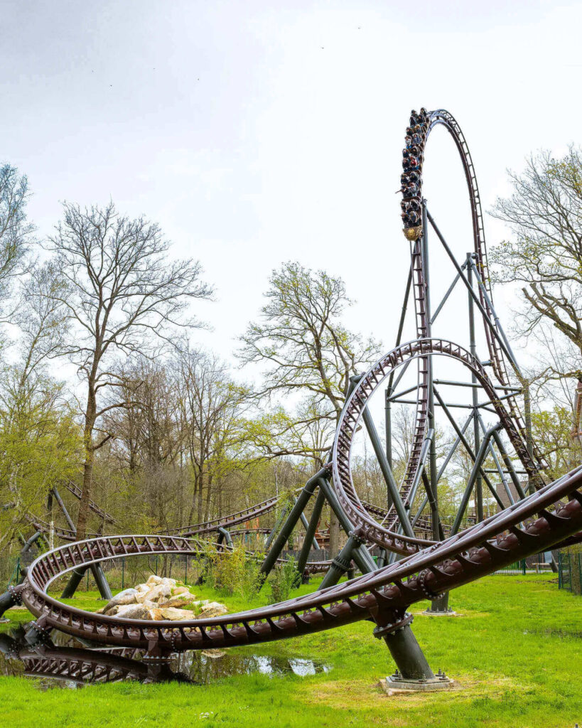 Toutatis roller coaster at Parc Astérix France