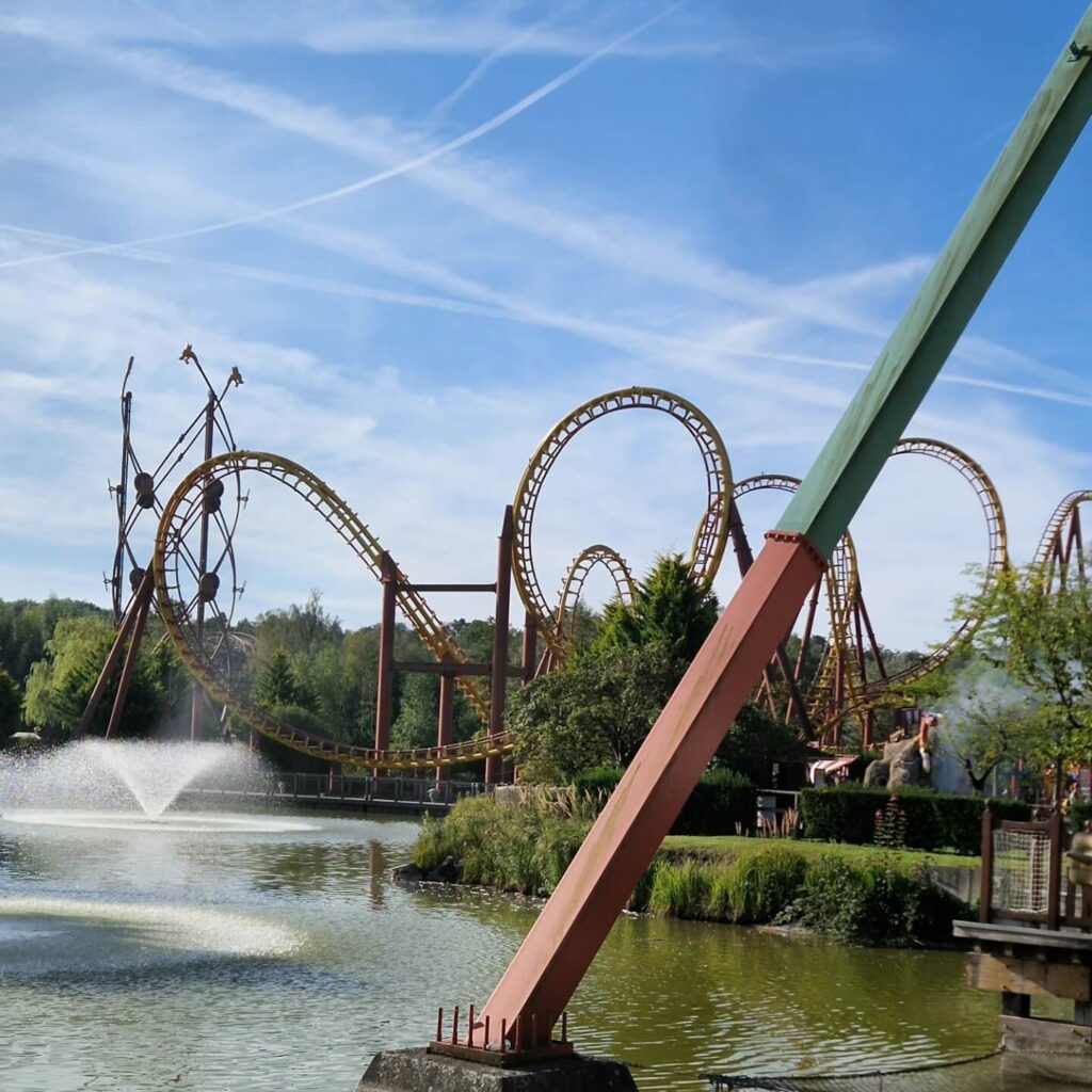 Toutatis roller coaster at Parc Astérix France