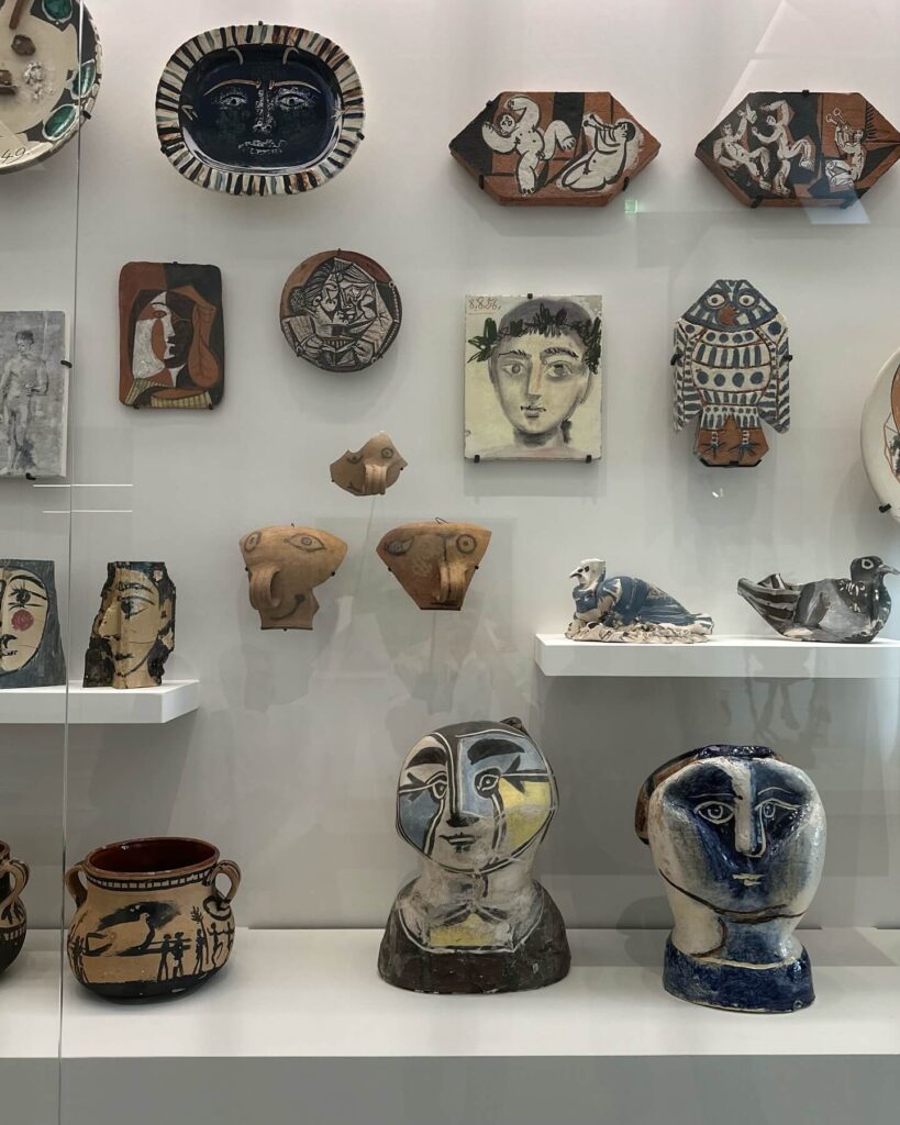 Picasso ceramic artwork displayed inside Musée Picasso