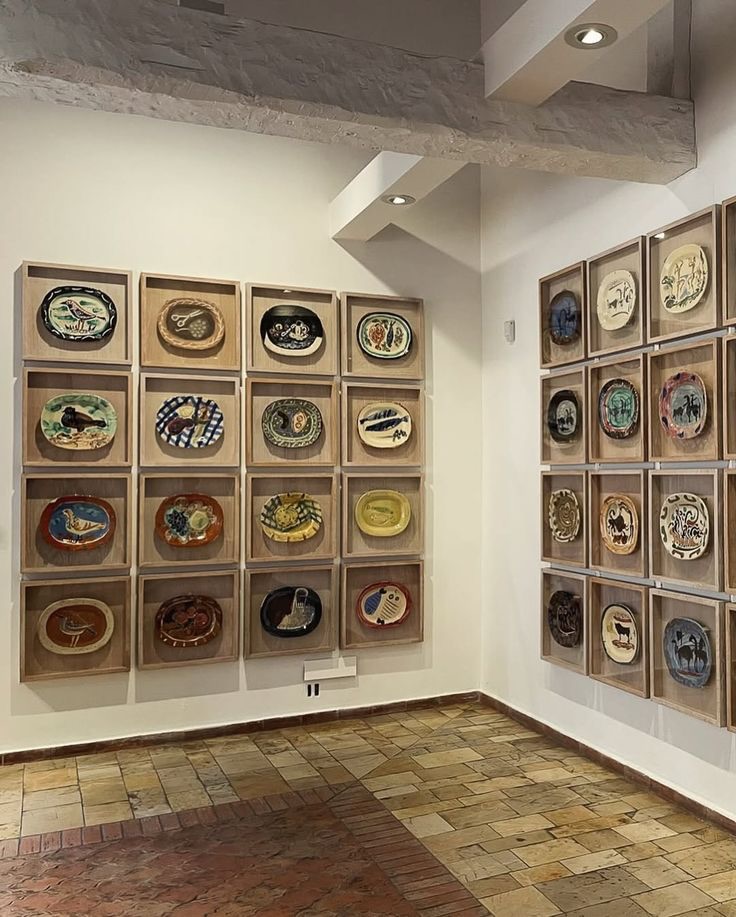 Picasso sketches and ceramics displayed inside Musée Picasso
