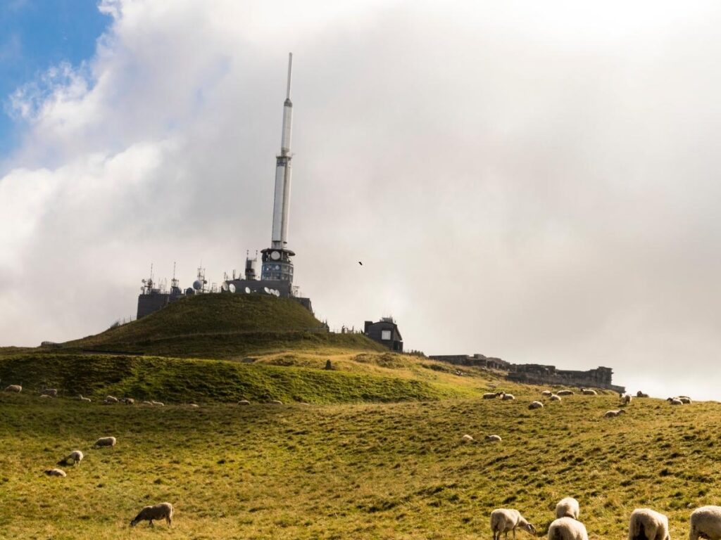 Puy de Dôme volcano near Vulcania in the Auvergne region