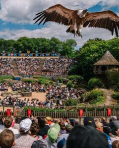 Panoramic view of Puy du Fou theme park in France