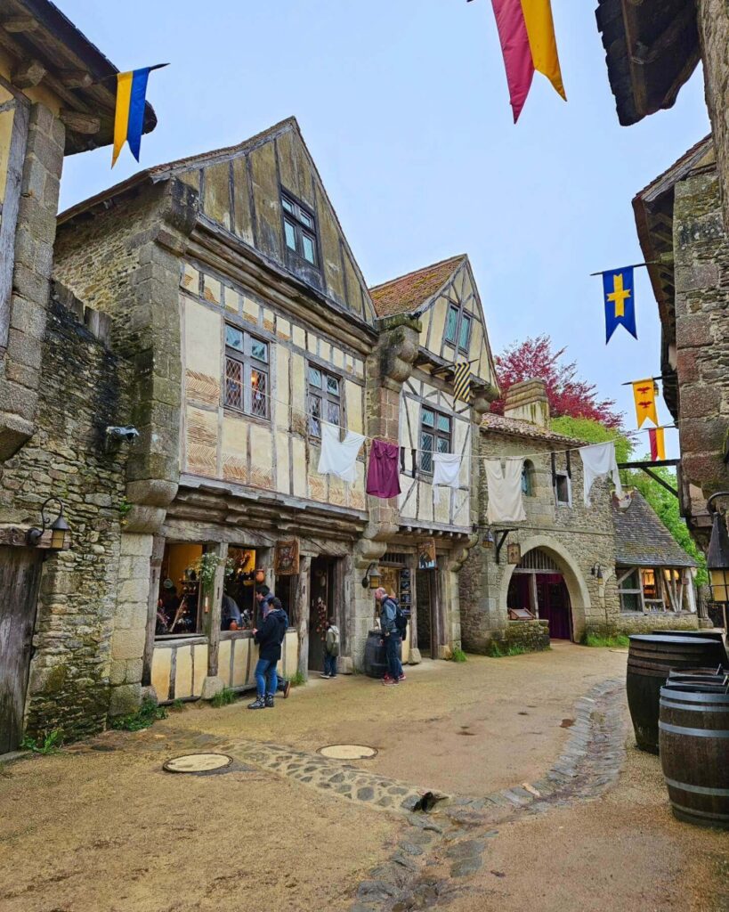 Medieval village area inside Puy du Fou France