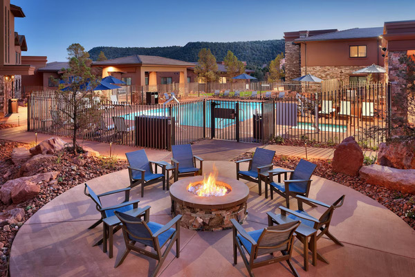 Residence Inn by Marriott Sedona modern extended-stay hotel surrounded by Sedona red rock scenery