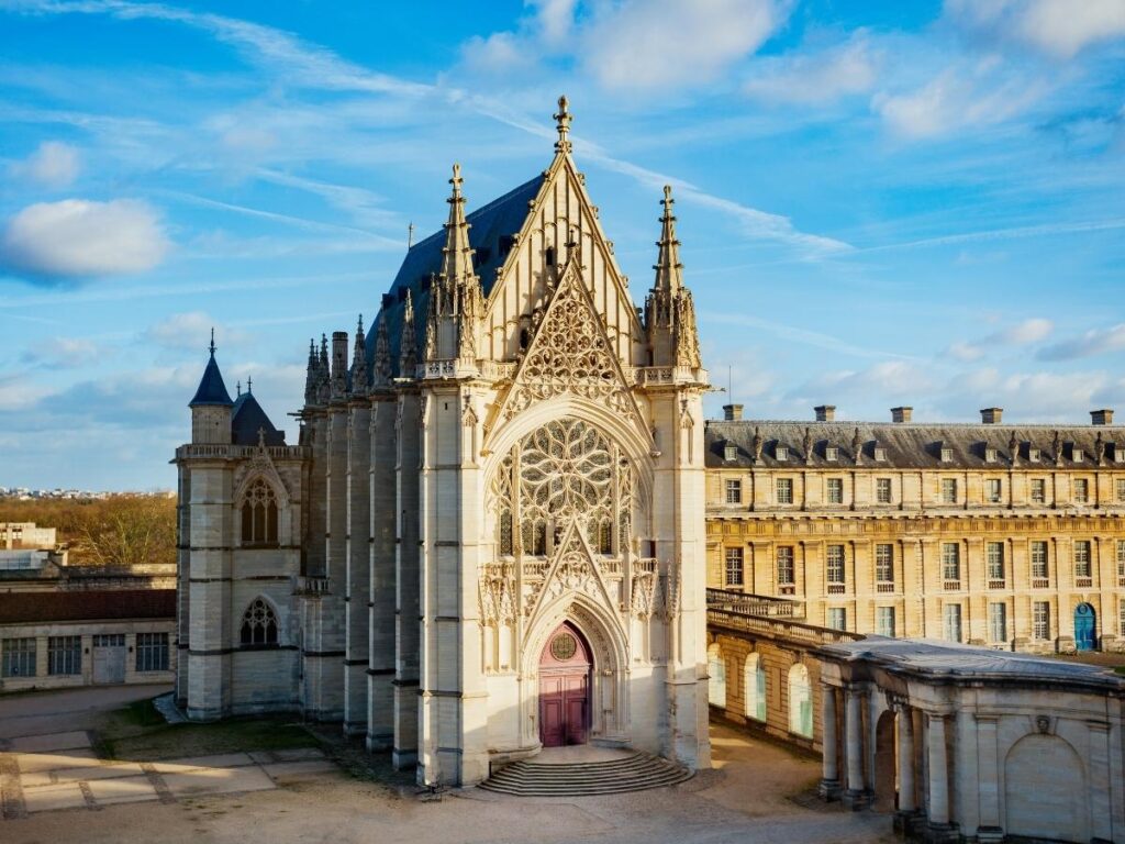 Exterior view of Sainte-Chapelle on Île de la Cité in Paris