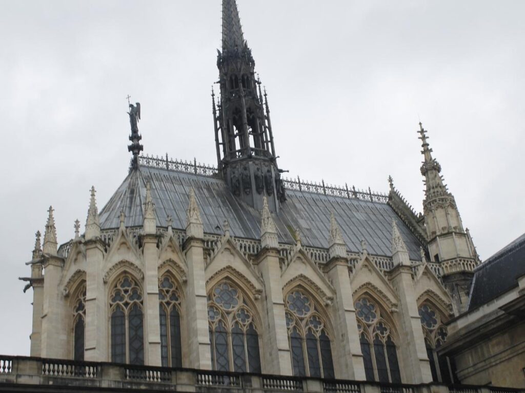 Sainte-Chapelle exterior during springtime in Paris