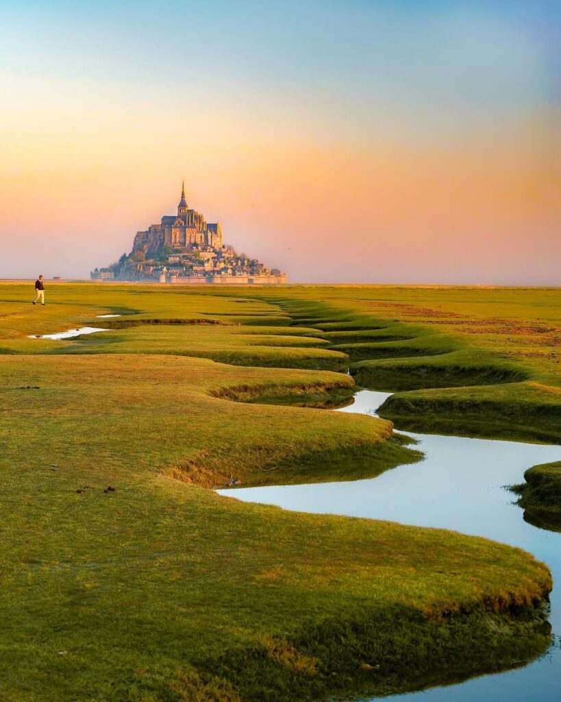 Early morning spring light at Mont Saint Michel