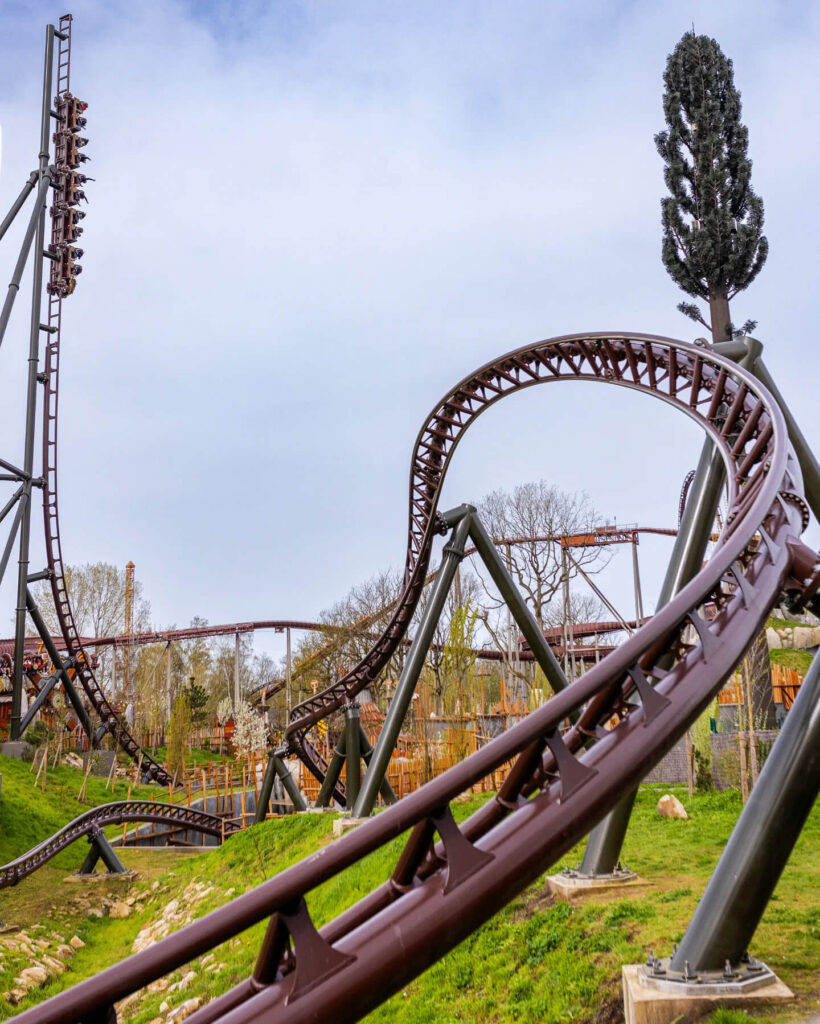 Toutatis roller coaster at Parc Astérix