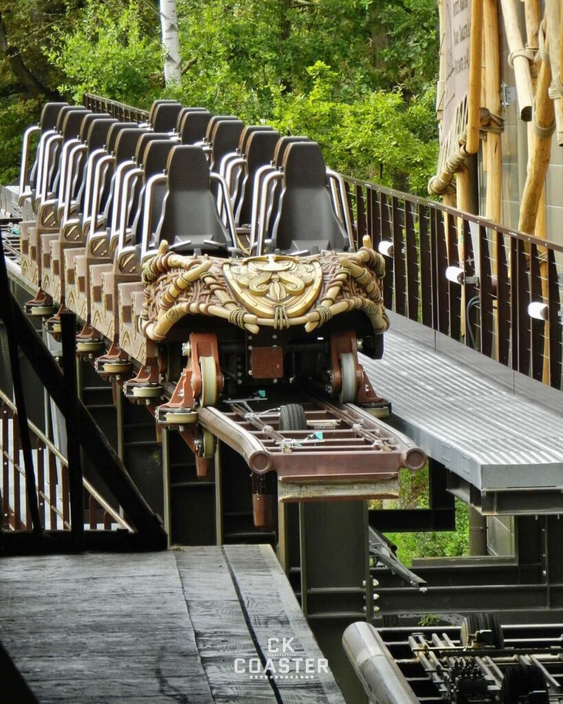 Toutatis launch roller coaster at Parc Astérix