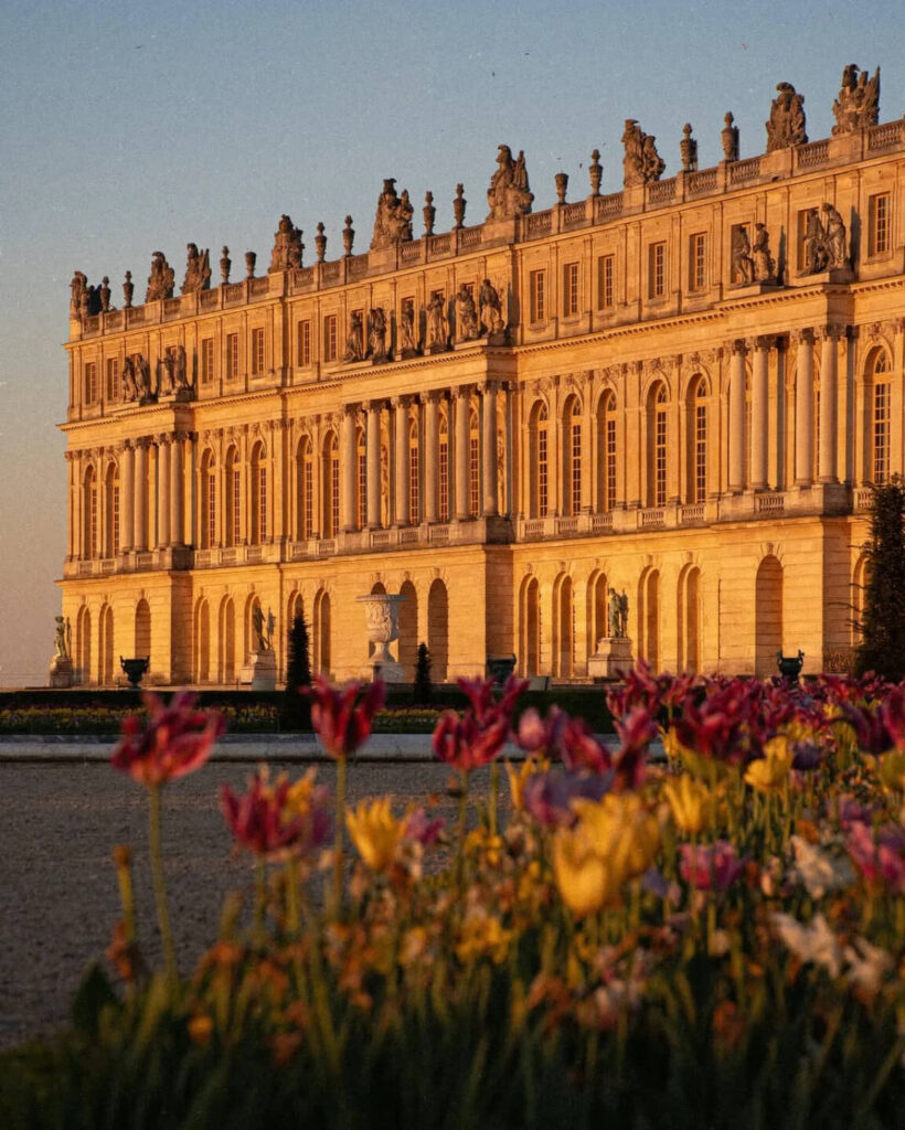 Versailles in the morning with fewer visitors compared to crowded midday palace interiors