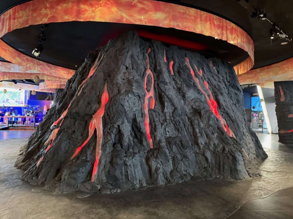 Volcanoes of the Solar System exhibit at Vulcania