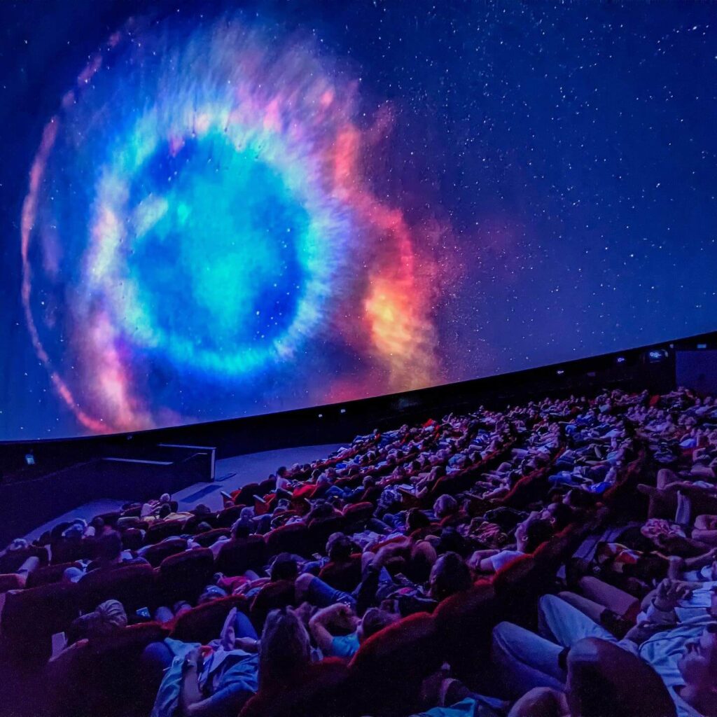 Planetarium experience at Vulcania exploring planets and space
