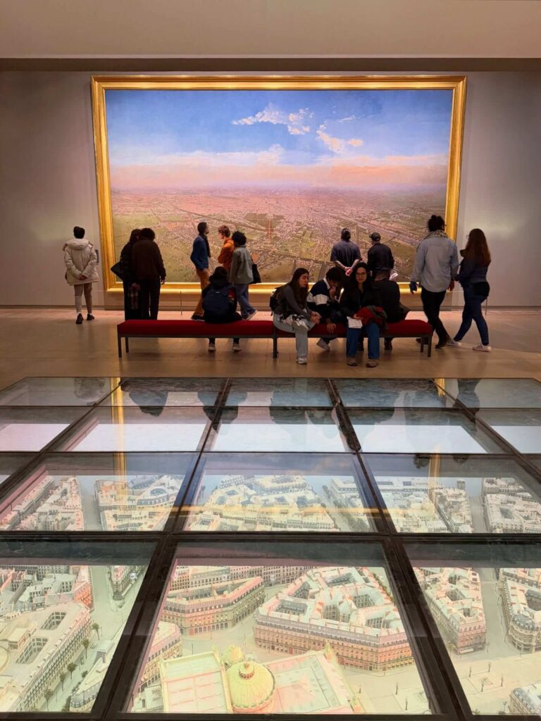 Warm winter atmosphere inside Musée d'Orsay museum