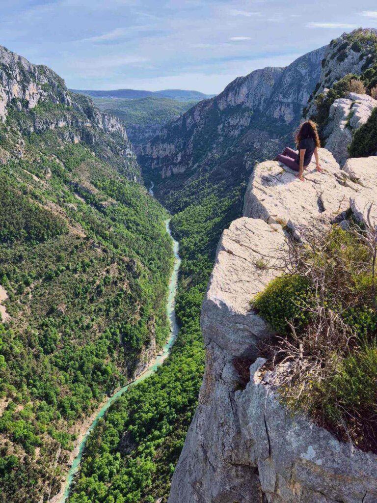 Canyon panorama from Belvédère de la Carelle in Gorges du Verdon