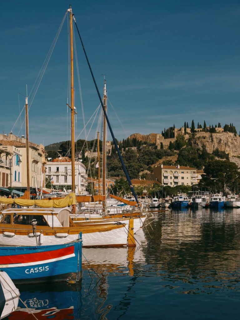 Harbor and waterfront restaurants in Cassis, France