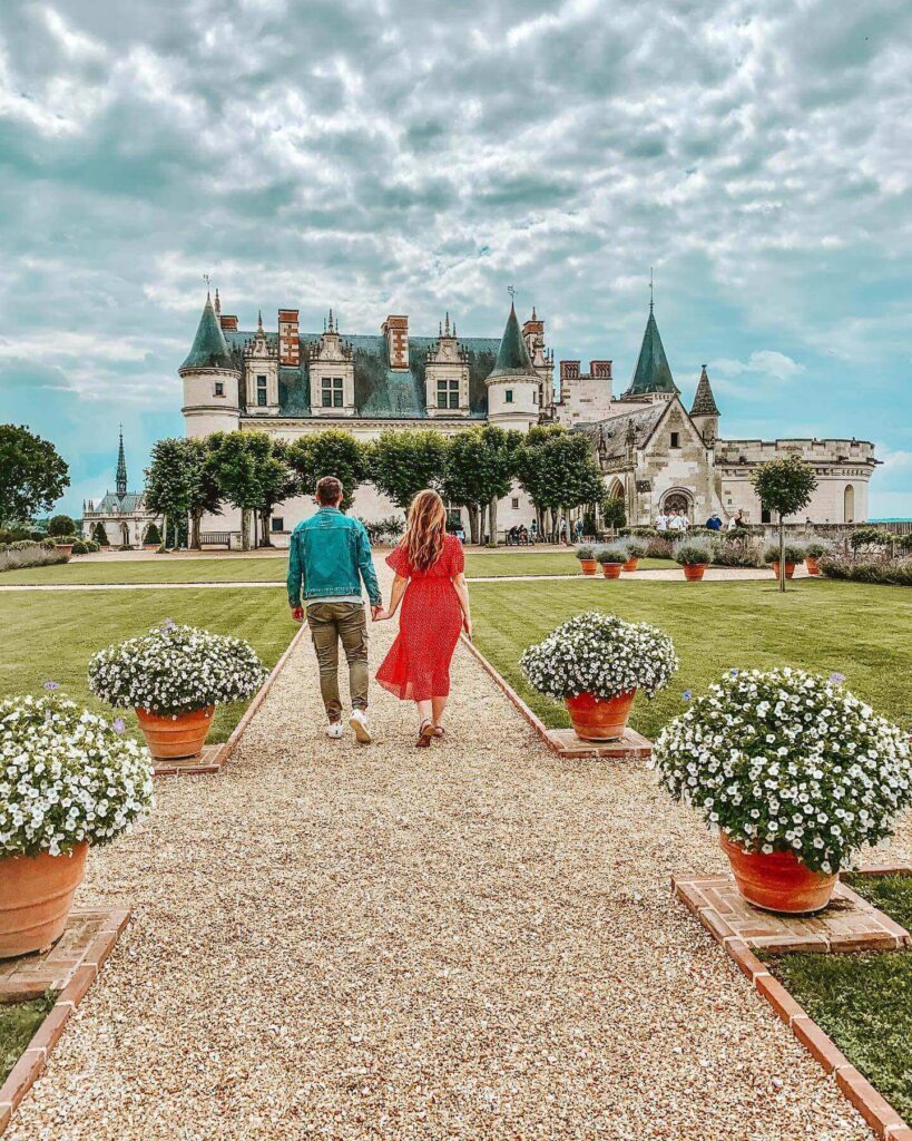 Main entrance to Château d'Amboise in the Loire Valley