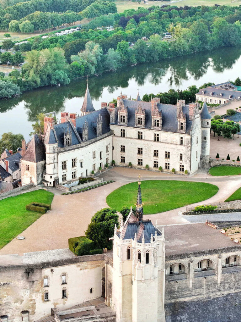 Historic royal residence of French kings at Château d'Amboise in the Loire Valley