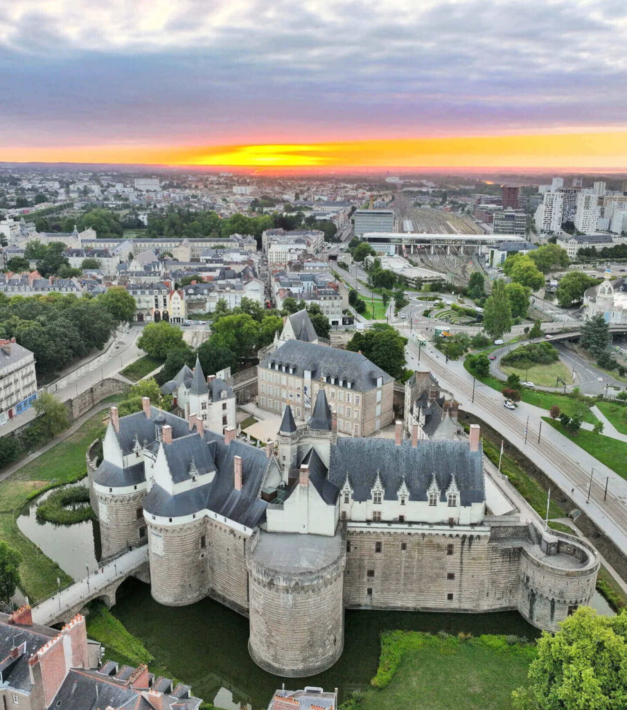 Château des ducs de Bretagne located in the center of Nantes, France