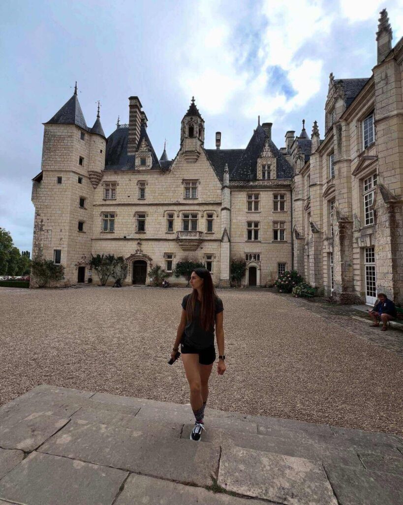 Visitors exploring the grounds of Château d'Ussé in the Loire Valley