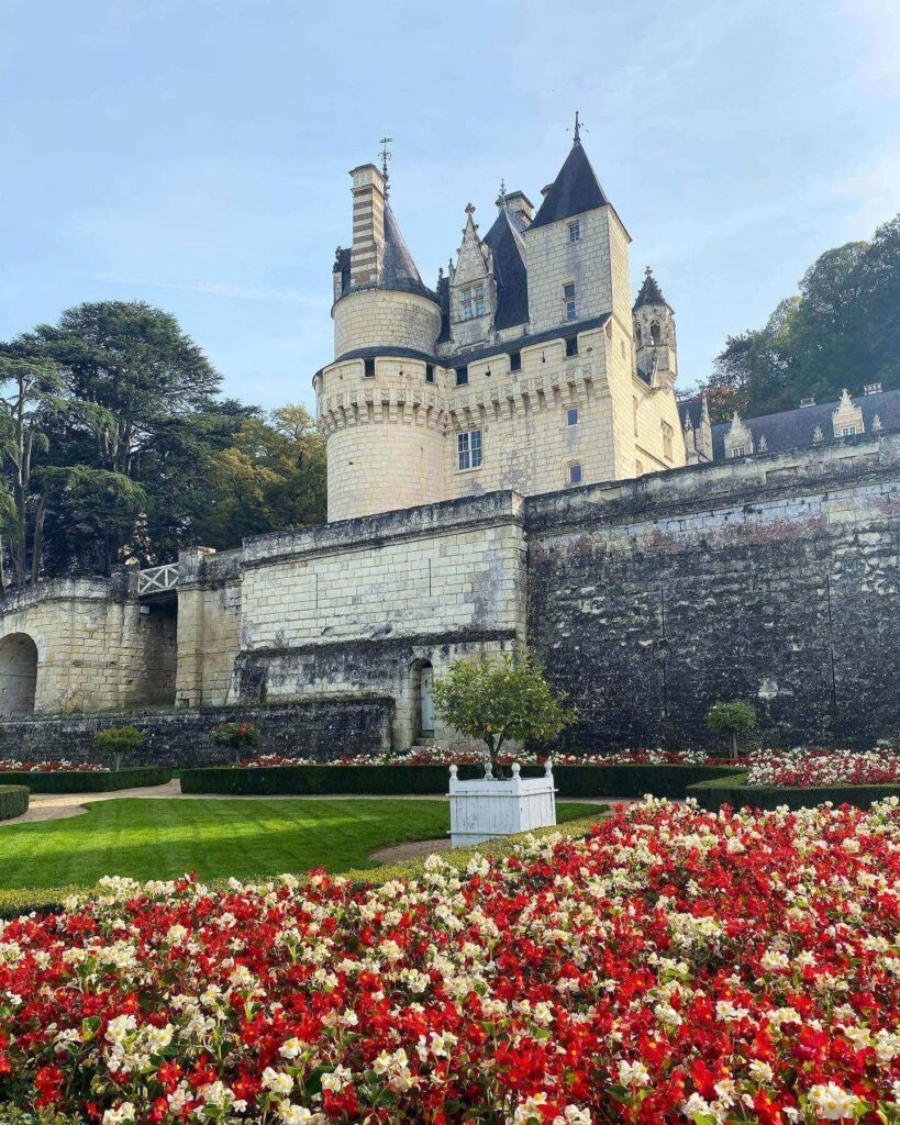 Château d'Ussé viewed from the gardens during a leisurely visit