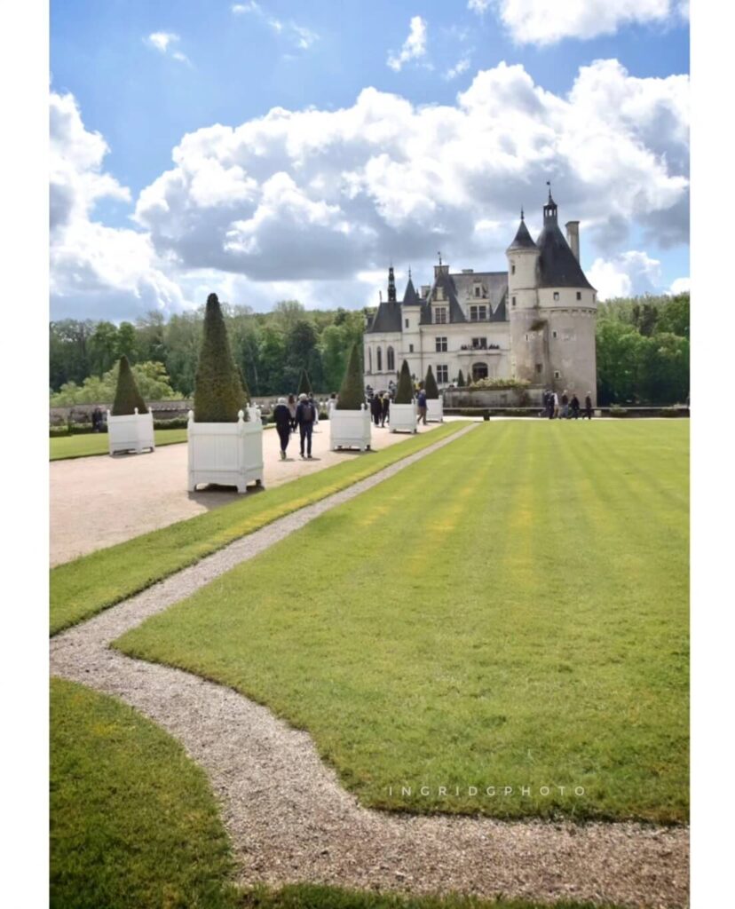 Château de Chenonceau viewed from Diane de Poitiers' Garden
