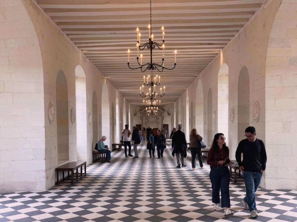 Grand Gallery inside Château de Chenonceau