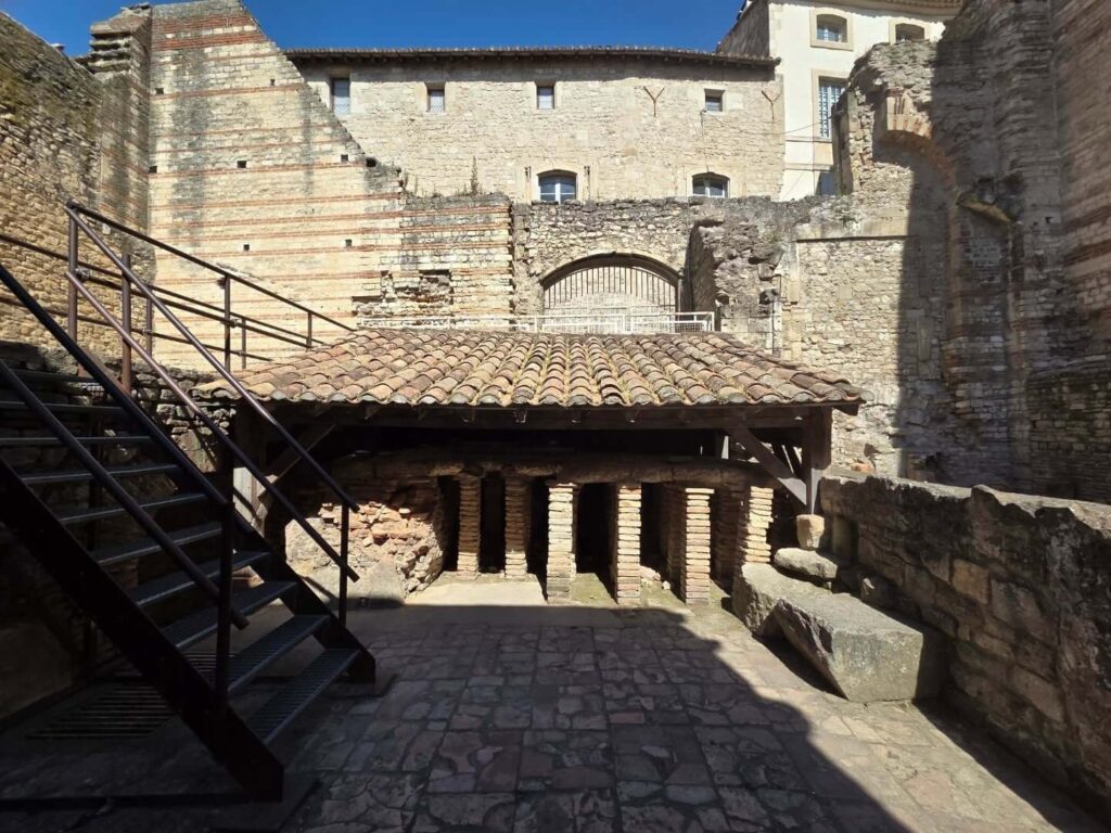 Interior remains of the Constantine Baths showcasing Roman engineering