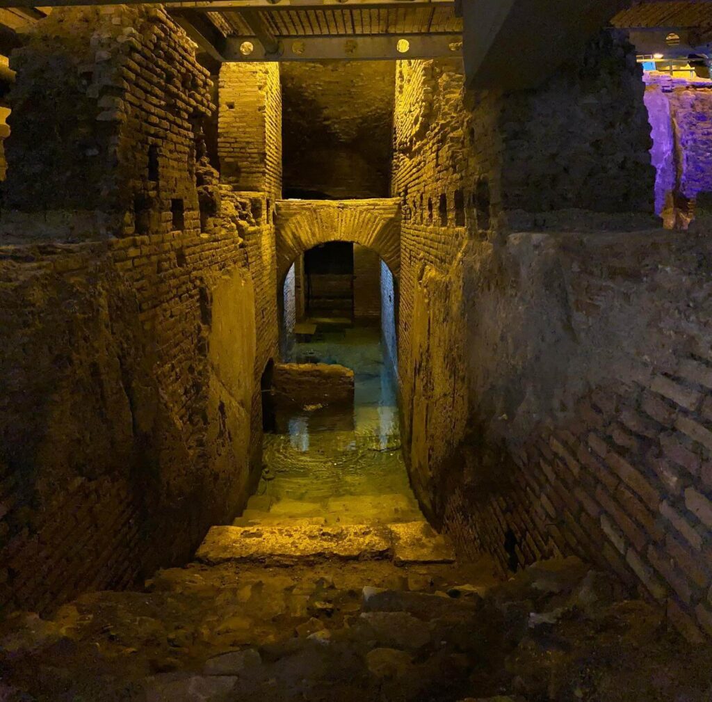 Constantine Baths located near the Rhône River in Arles