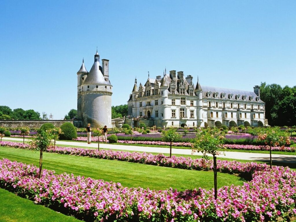 Diane de Poitiers' formal garden at Château de Chenonceau