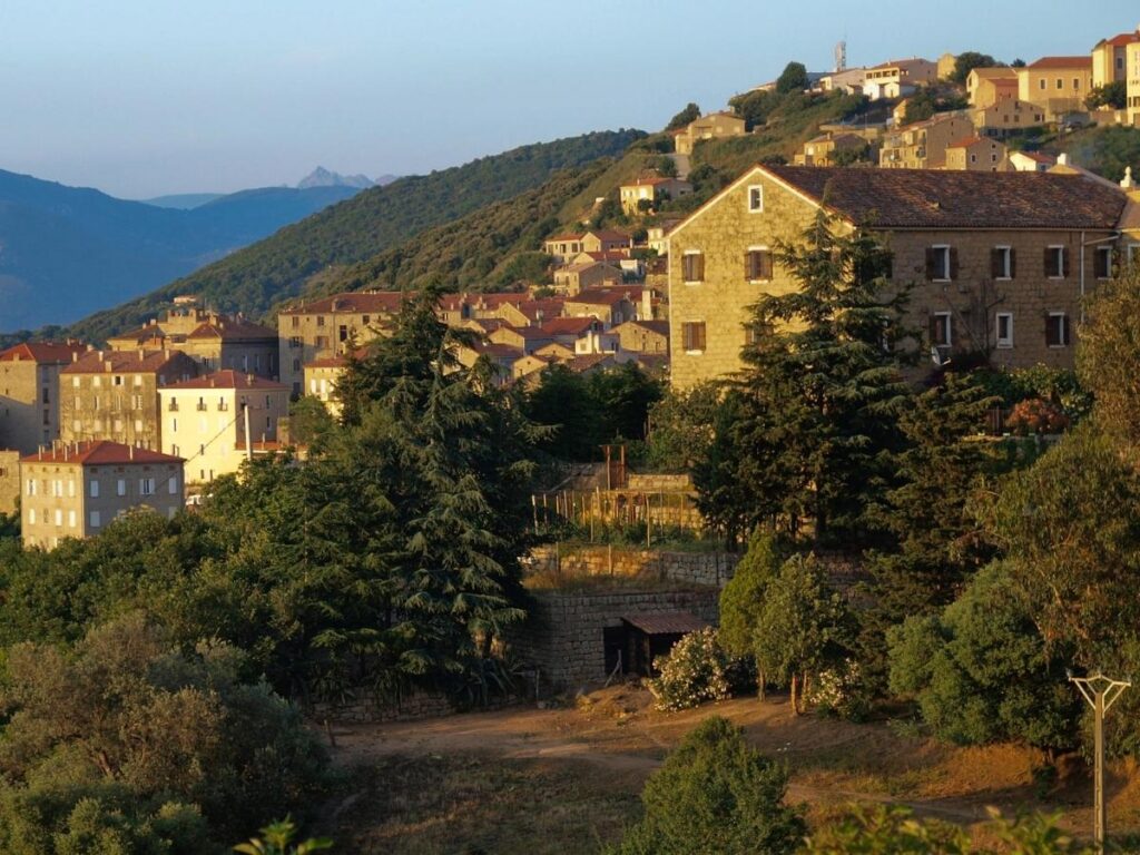 Peaceful coastal village of Galéria near Scandola Nature Reserve