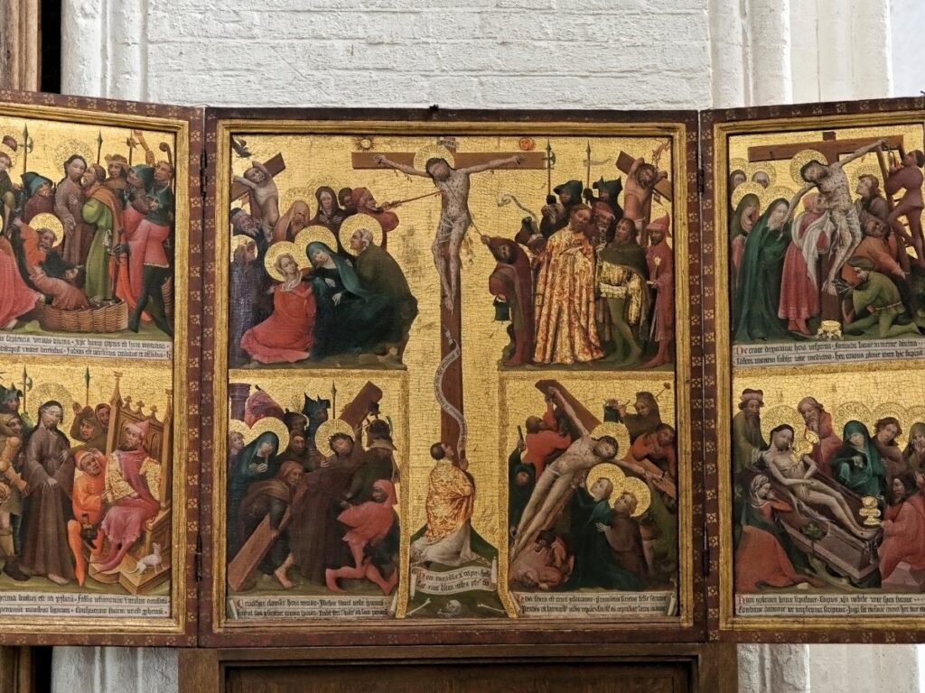 The Last Judgment Altarpiece by Rogier van der Weyden at Hospices de Beaune