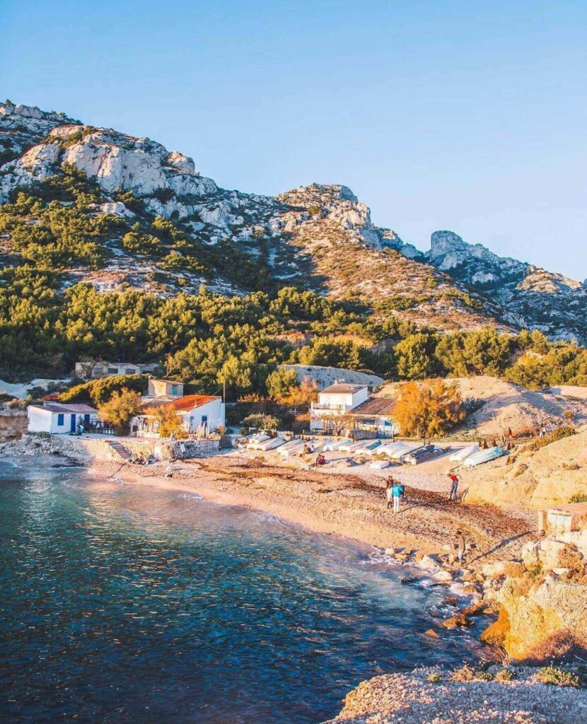 Coastal hiking trail near Marseilleveyre in Calanques National Park