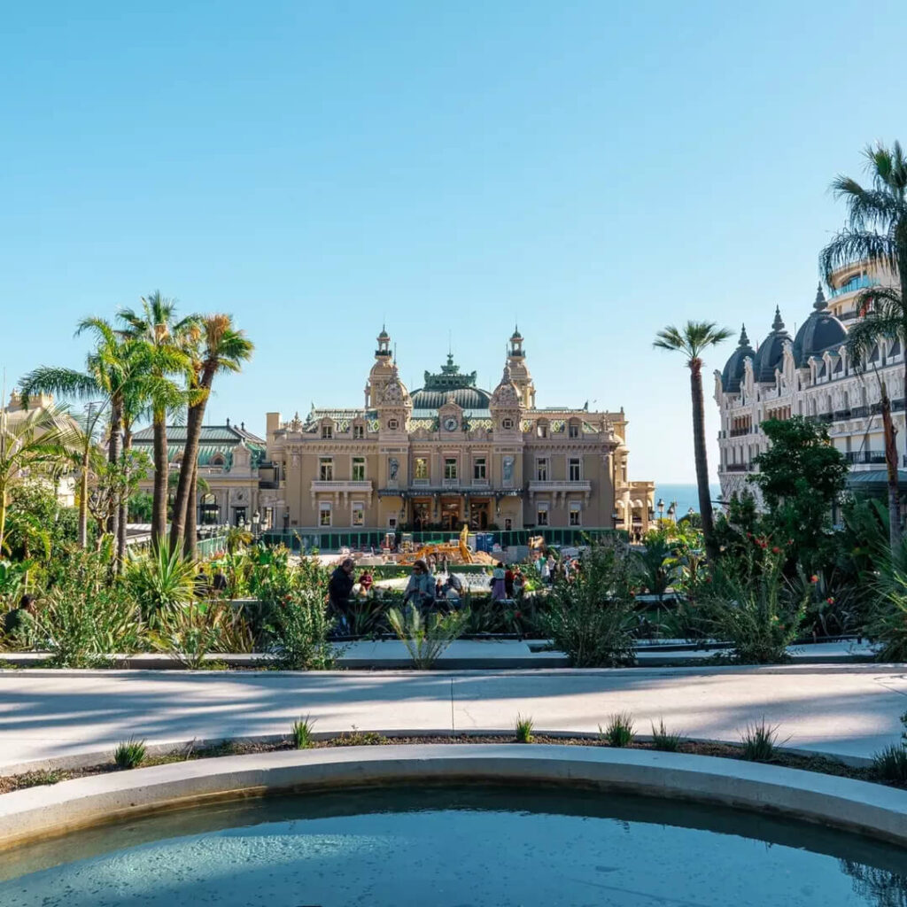 Monte Carlo Casino overlooking Casino Square in Monaco