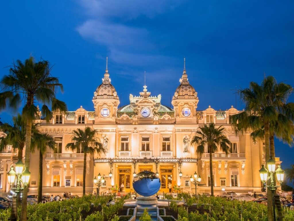 Monte Carlo Casino overlooking Casino Square in Monaco