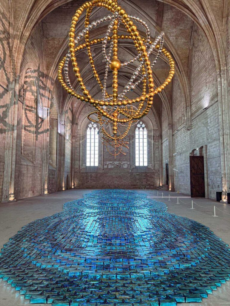 Interior halls inside Palais des Papes in Avignon