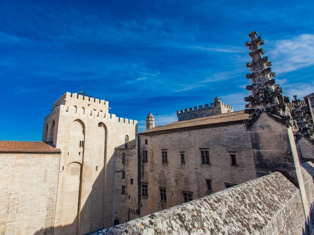 Panoramic view of Avignon from the terraces of Palais des Papes