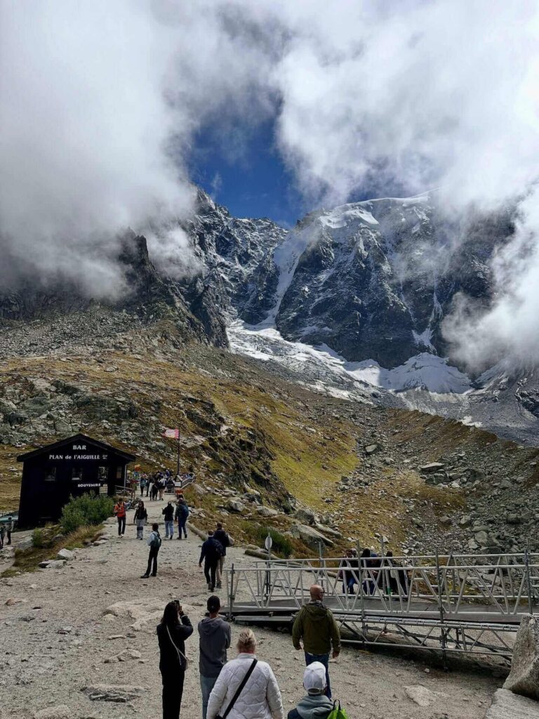 Plan de l'Aiguille station with hiking trails and mountain scenery
