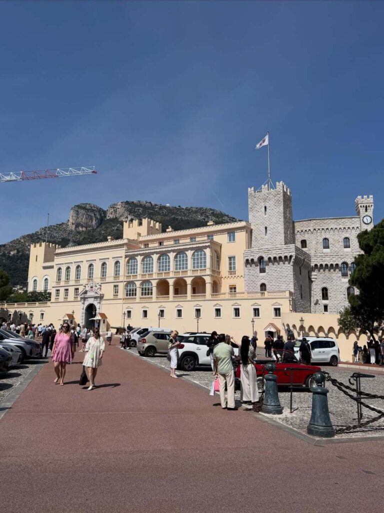 Prince's Palace of Monaco overlooking the Mediterranean Sea