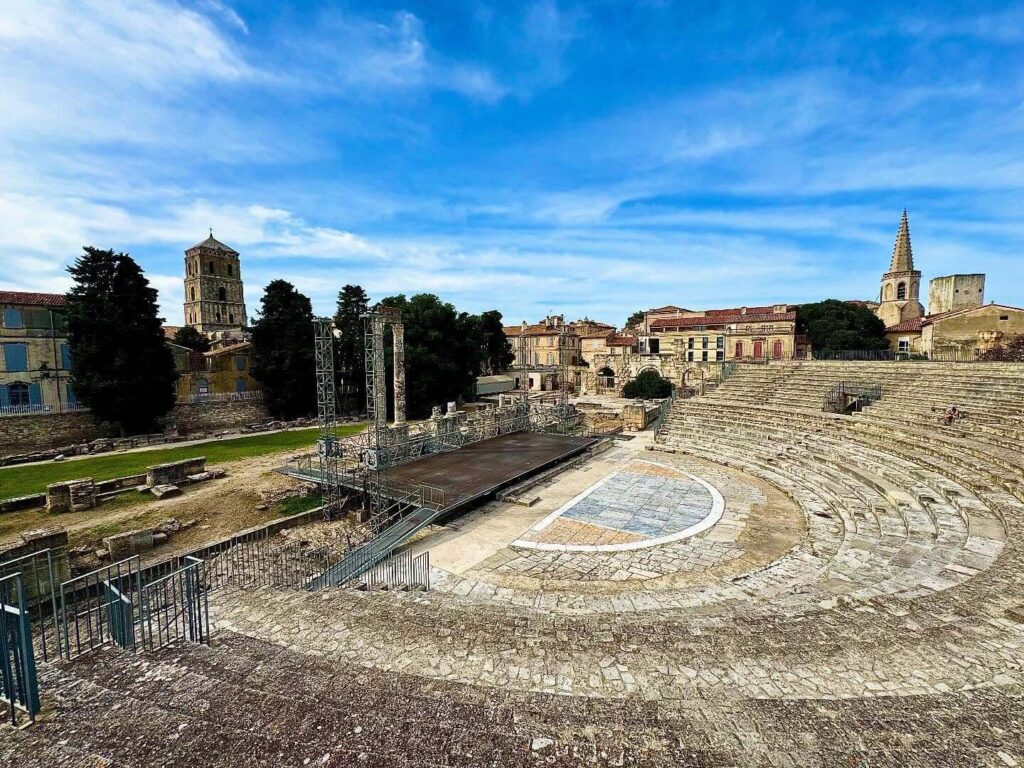 Overview of the Roman Theater of Arles in southern France