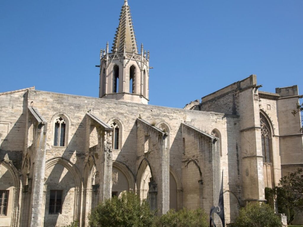 Fourteenth-century frescoes inside Saint Martial Chapel at Palais des Papes