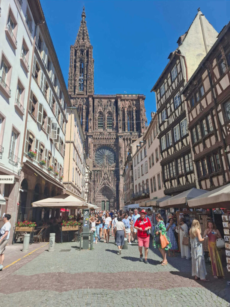 trasbourg Cathedral viewed from Cathedral Square in Strasbourg
