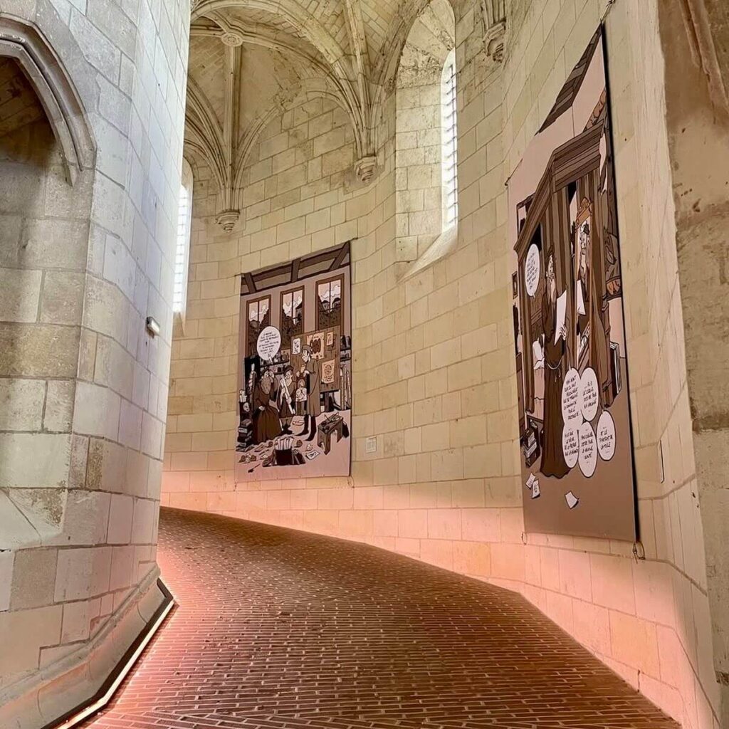 Interior spiral ramp inside Tour des Minimes at Château d'Amboise