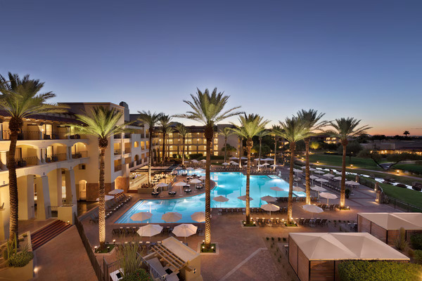 Exterior view of Fairmont Scottsdale Princess in Scottsdale, Arizona