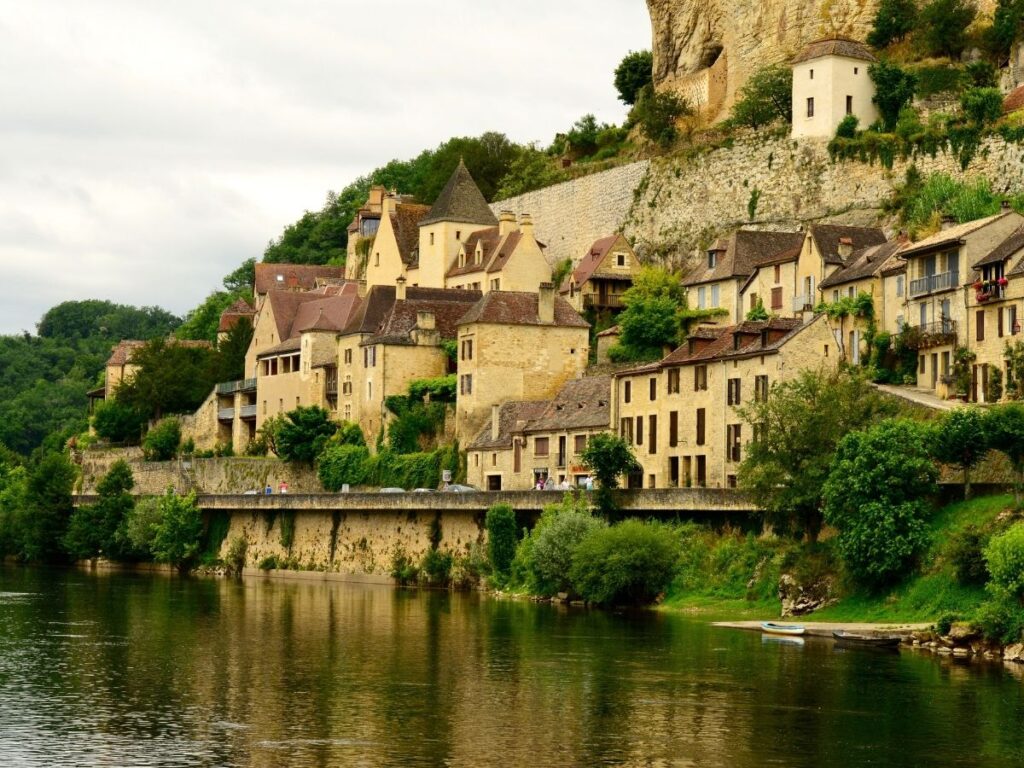 Spring landscape around Lascaux in the Dordogne