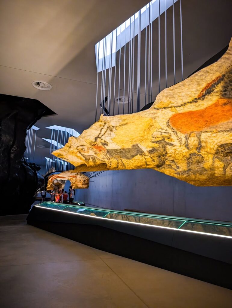 Visitors exploring the International Centre for Cave Art at Lascaux IV