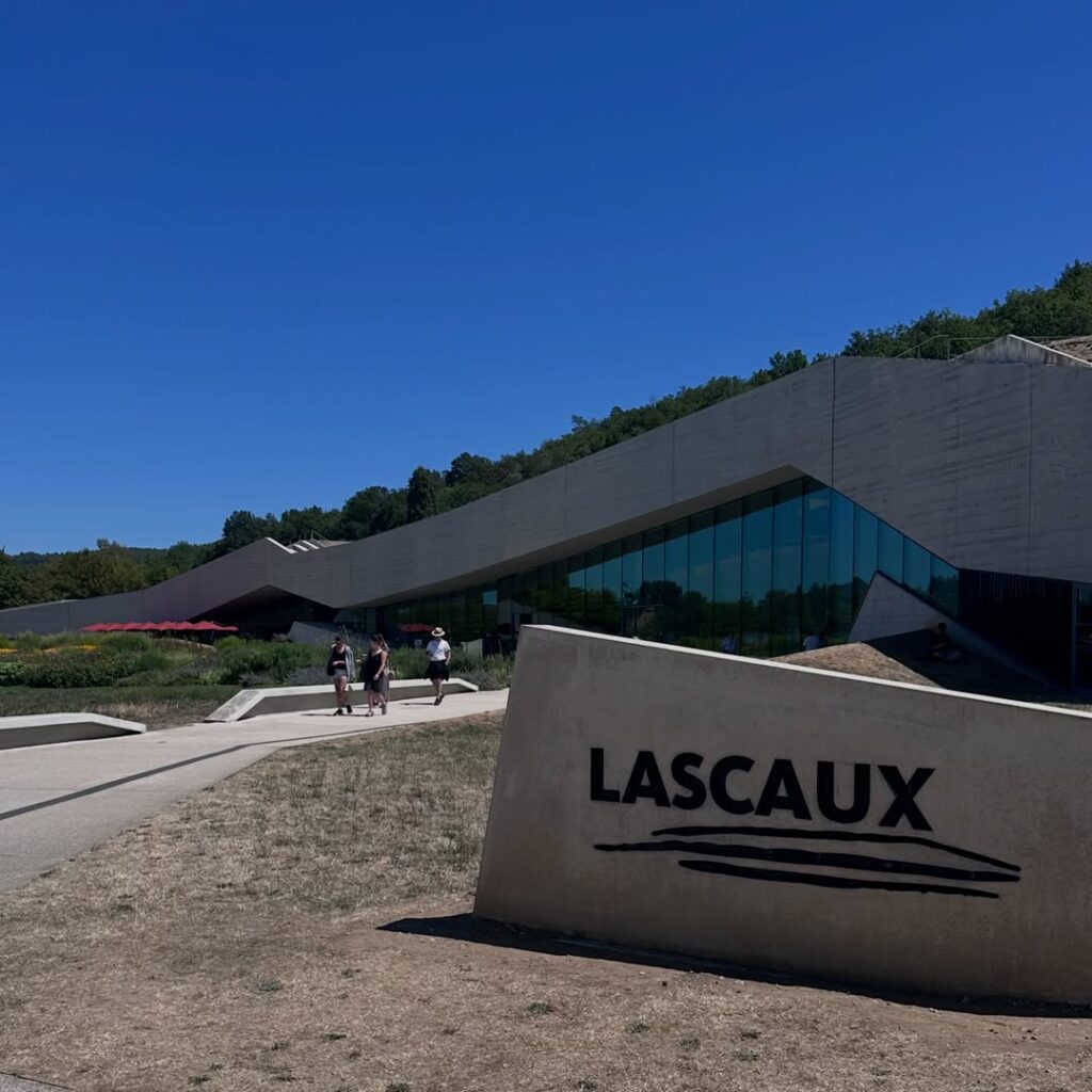 Visitors exploring the Lascaux IV International Centre for Cave Art