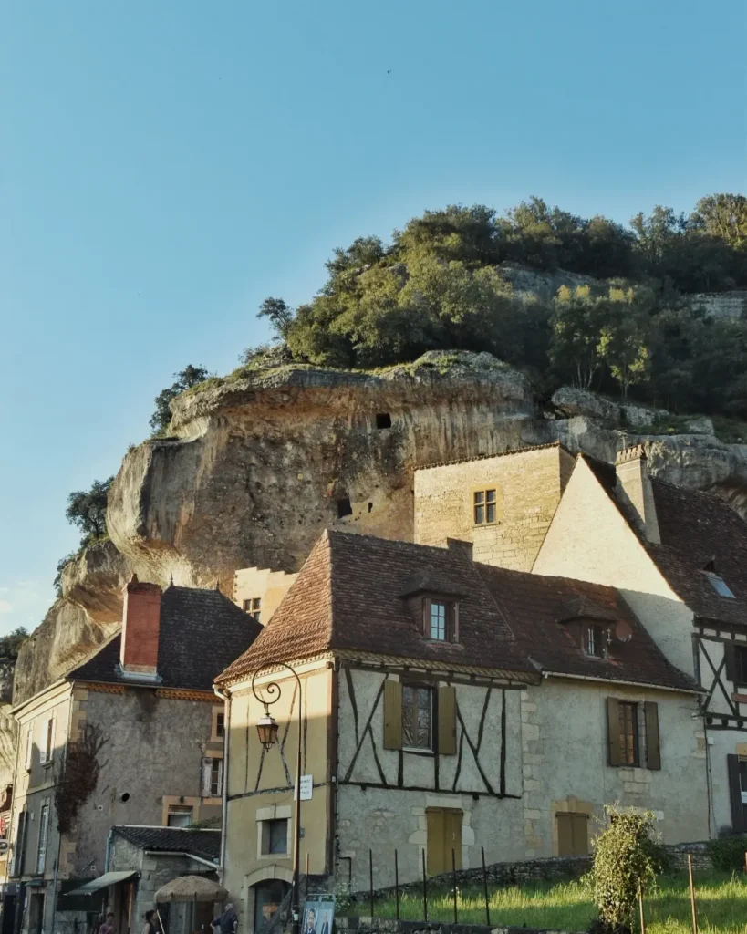 Les Eyzies village in the Vézère Valley of France